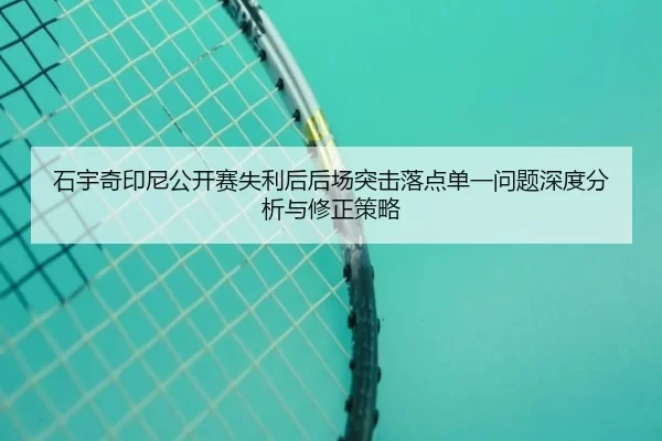 石宇奇印尼公开赛失利后后场突击落点单一问题深度分析与修正策略